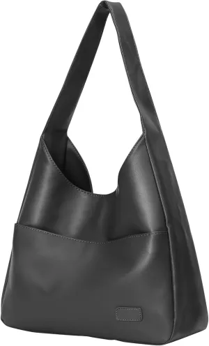 Hobo Bags for Women Leather Tote Bag Vegan Leather Shoulder Hand Bag Hobo Purse Tote Bags Large Soft Shoulder Bag