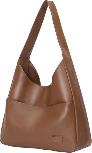 Hobo Bags for Women Leather Tote Bag Vegan Leather Shoulder Hand Bag Hobo Purse Tote Bags Large Soft Shoulder Bag