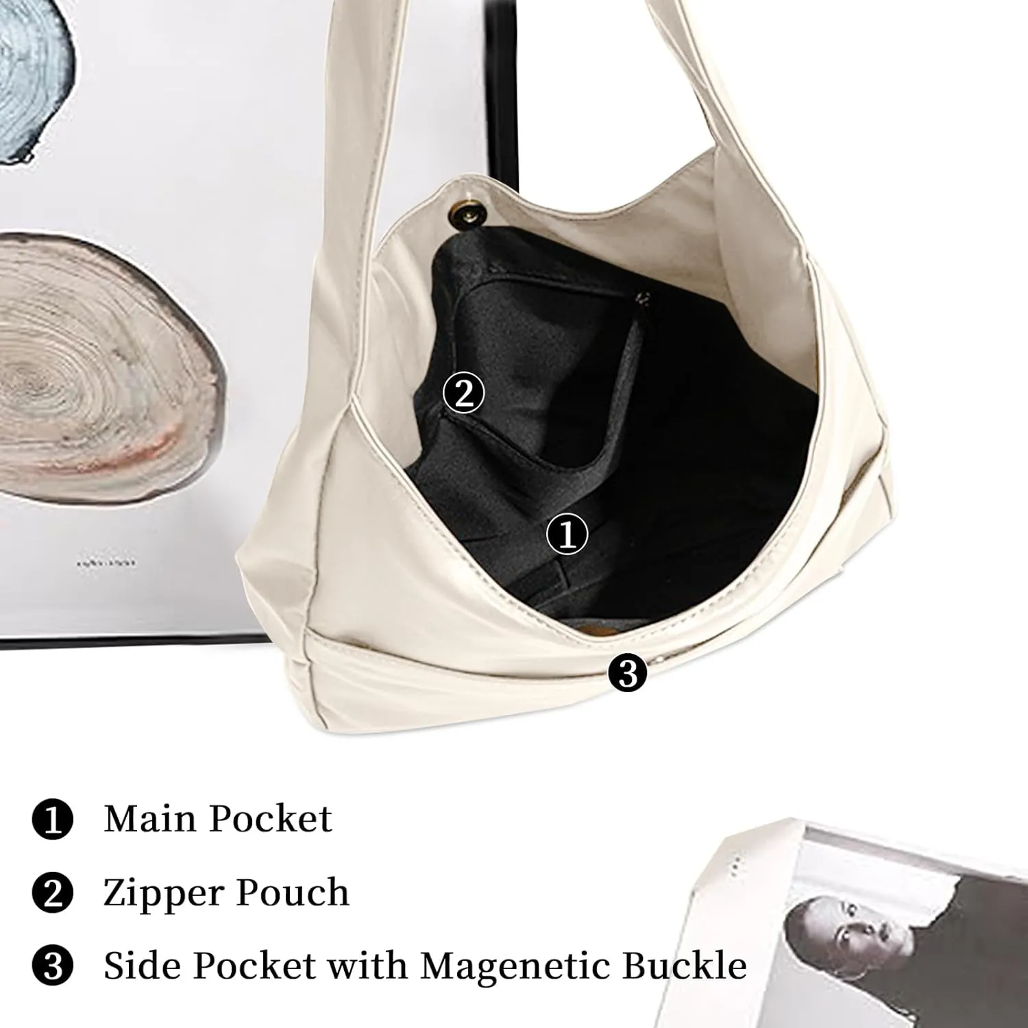 Hobo Bags for Women Leather Tote Bag Vegan Leather Shoulder Hand Bag Hobo Purse Tote Bags Large Soft Shoulder Bag