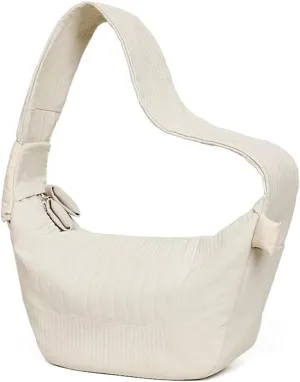 HomemeDiary Puffer Crossbody Bag for Women, Adjustable Wide Strap, Medium Size, Lightweight Quilted Shoulder Purses