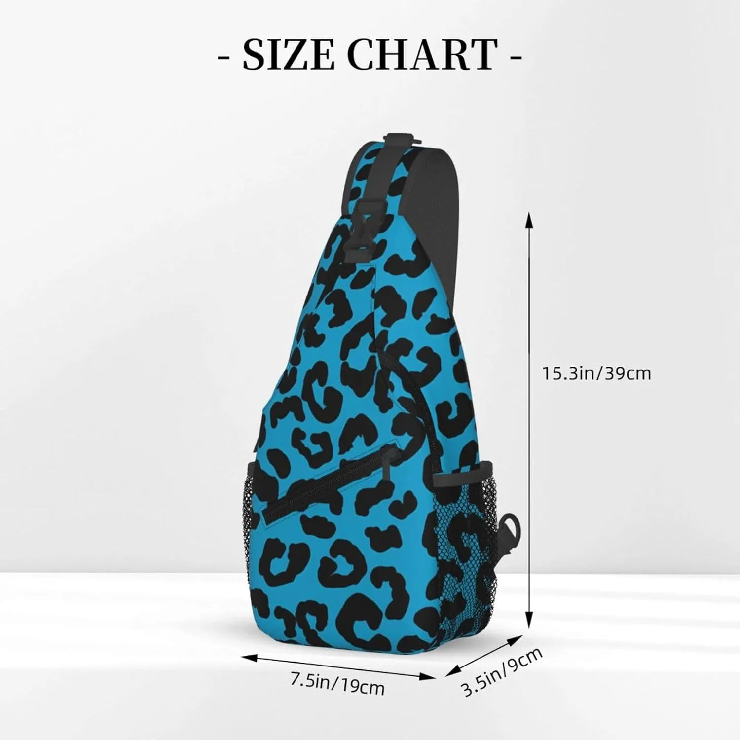 Hot Pink Leopard Sling Bag Adjustable Crossbody Bag Casual Chest Bags Travel Shoulder Backpack For Women Men