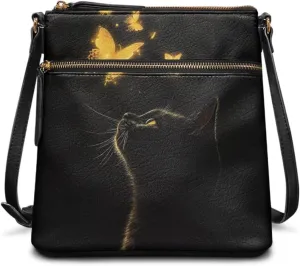 HUGS IDEA Crossbody Purse for Women,Lightweight Crossbody Bag Soft Leather Women's Shoulder Handbags