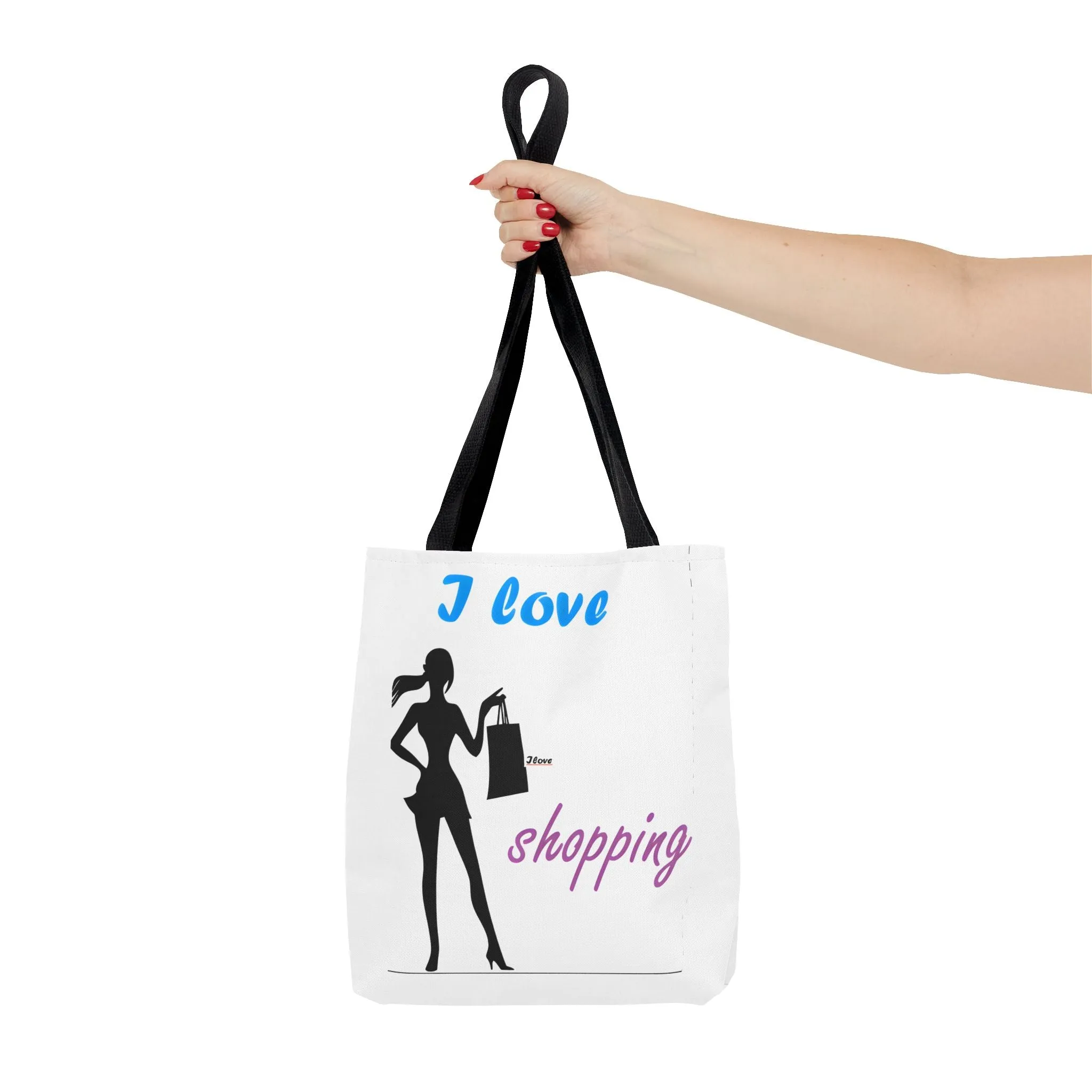 I Love Shopping Tote Bag - Stylish & Fun Carryall for Fashion Lovers