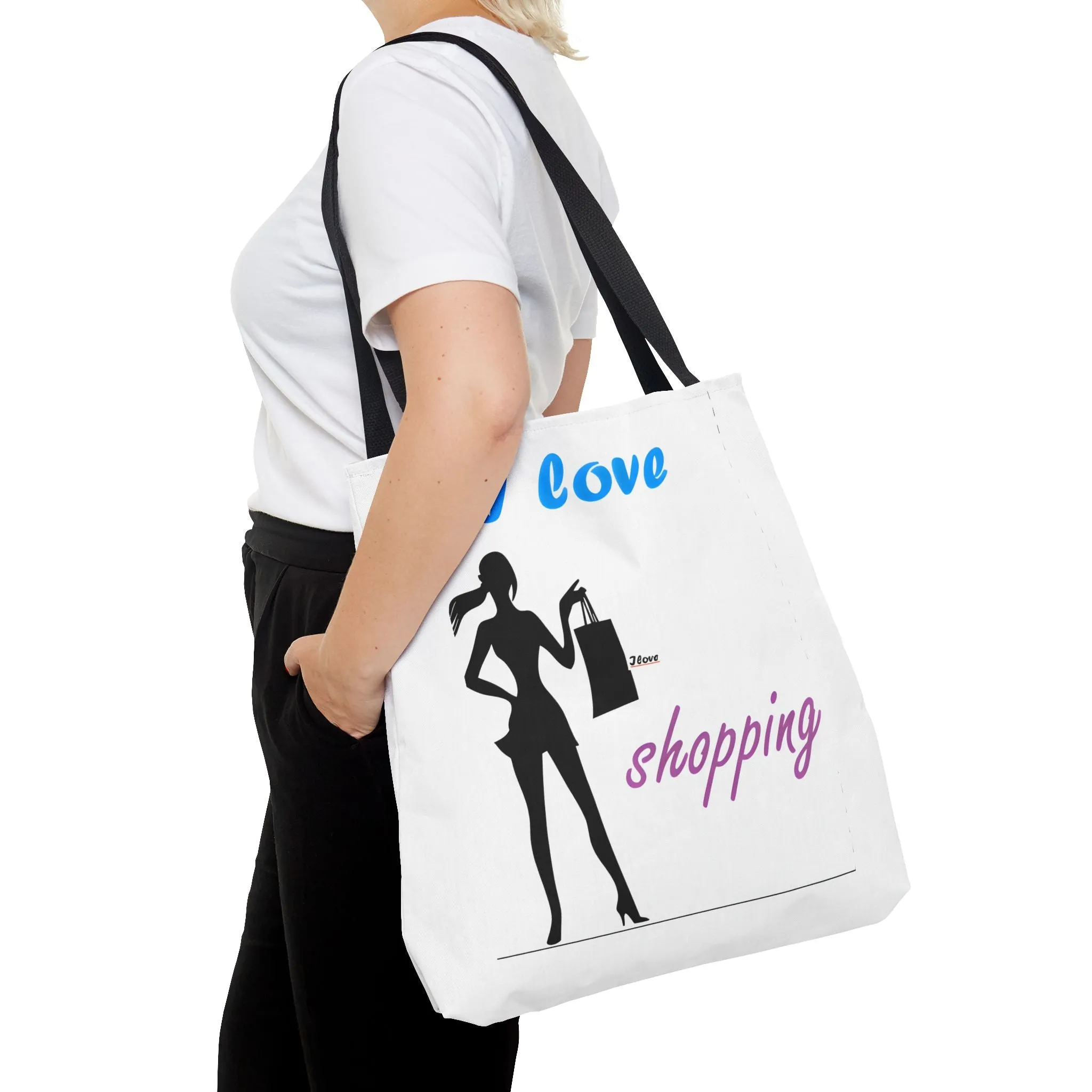 I Love Shopping Tote Bag - Stylish & Fun Carryall for Fashion Lovers