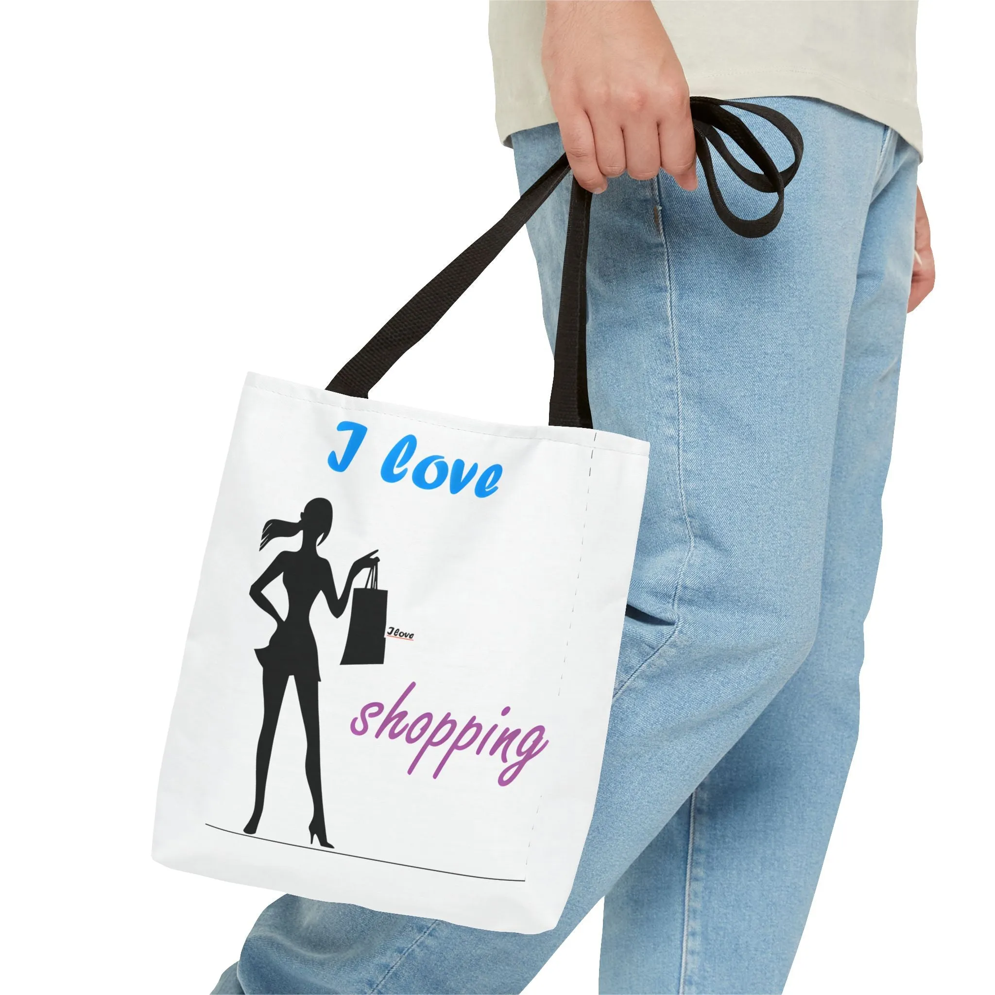 I Love Shopping Tote Bag - Stylish & Fun Carryall for Fashion Lovers