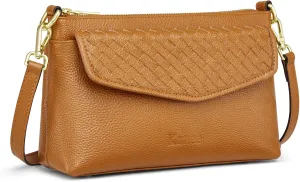 Kattee Small Leather Purses and Handbags for Women, Soft Crossbody Bags for Women, Shoulder Cross Body Bag