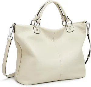 Kattee Women's Soft Leather Tote Bag, Top Satchel Purses and Handbags