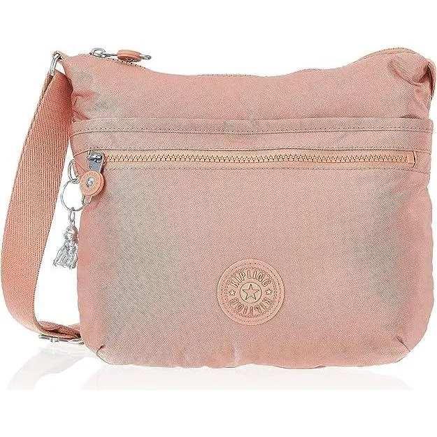 Kipling Arto Medium Crossbody Shoulder Bag - Dynamic Twill Warm Rose