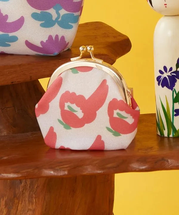 KOKESHI Flower Small Gamaguchi Purse