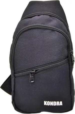 KONDRA Sling Bag Small Unisex Crossbody Bags Fabric Waist Bag Travel Chest Bags Casual Bags