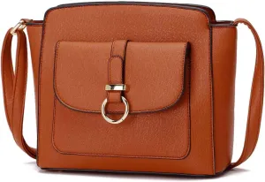 LA TERRE Lightweight Medium Crossbody Bags for Women, Small Crossbody Handbags Vegan Leather Shoulder Bag Purses