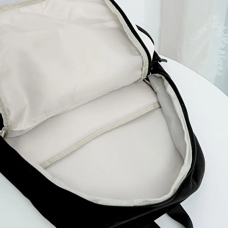 Large Capacity Retro Style Backpack Lightweight with Laptop Compartment