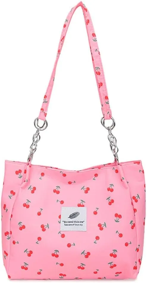 Large Capacity Shoulder Bag for Women Chain Underarm Bags Casual Handbag Top Handle Bag for Work Travel Shopping School