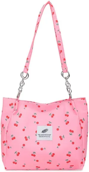 Large Capacity Shoulder Bag for Women Chain Underarm Bags Casual Handbag Top Handle Bag for Work Travel Shopping School