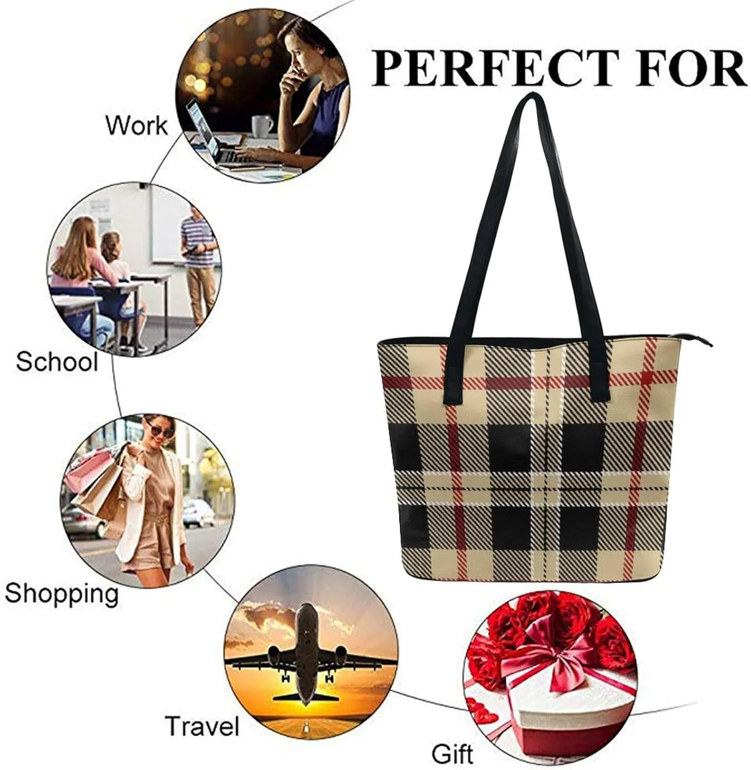 Large Casual Soft Leather Purse Fashion Hobo Handbags Tote Bag With Zipper