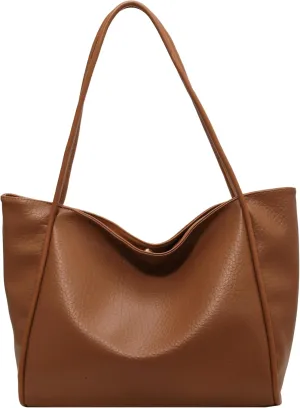 Large Vegan Leather Weekender Bag - Women's Shopper Handbag