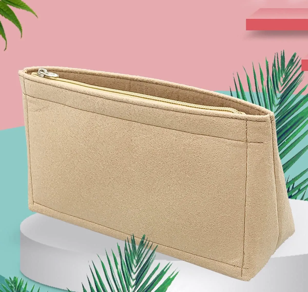 Lckaey purse insert for boulogne organizer boulogne handbag bag insert organizer 2075khaki
