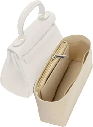 Lckaey Purse Organizer for Handbags Kelly 28 organizer1011Beige-M