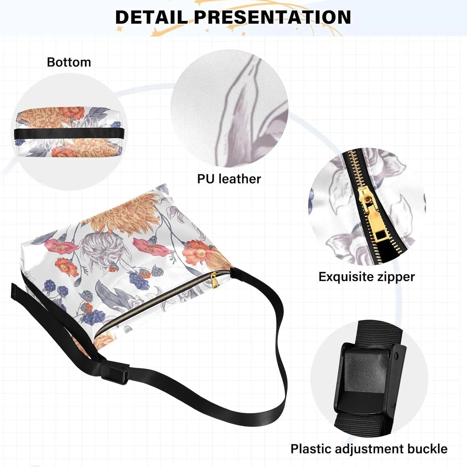 Leather Crossbody Purse for Women Men Lightweight Medium Crossbody Bag Shoulder Handbags for Running Hiking