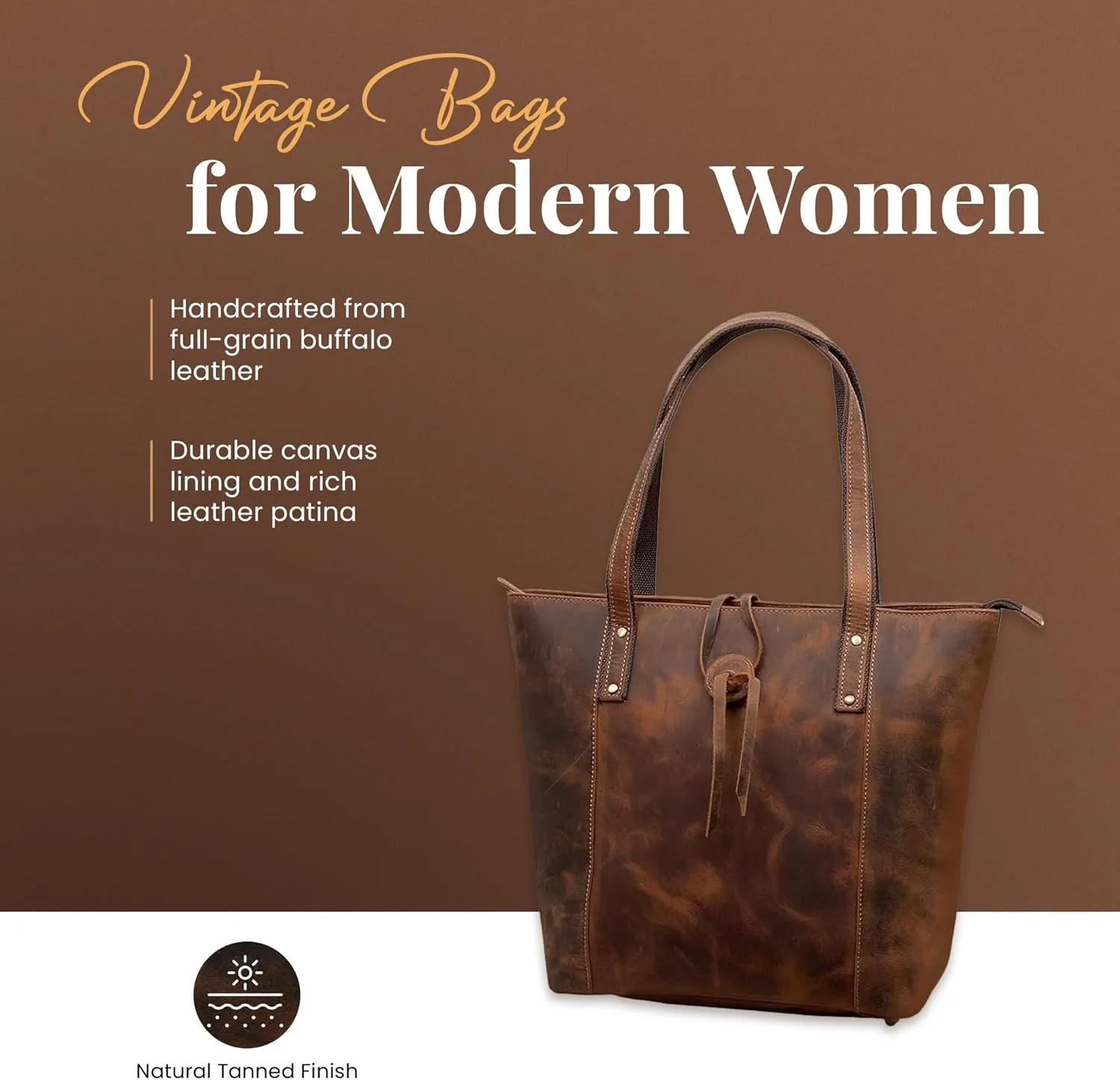 Leather Purse for Women Leather Tote Bag Satchel Vintage Genuine Leather Purses for Women Handbag Office Casual
