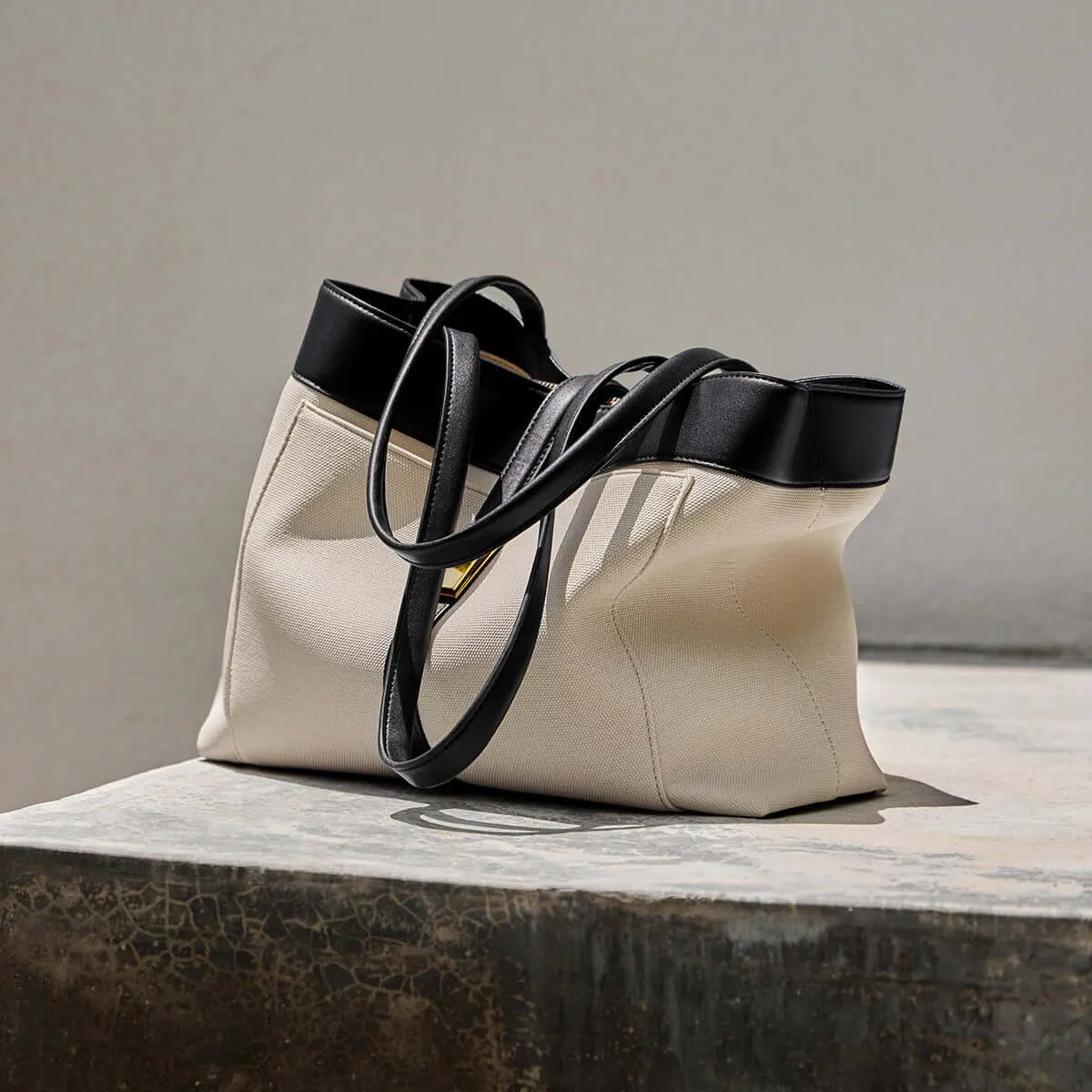 Leather Seamless delivery Bag Metro Buckle Efficient operation Tote Oregon Strap