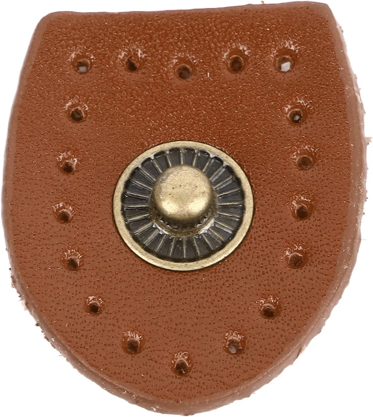 Leather SNAP Buckles Soft Wearable Handwork Sewing TAB Closure Shoulder Bag Purse for Craft Lovers (Bronze Accessories)
