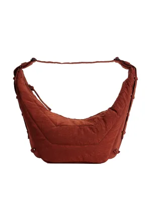 LEMAIRE - MEDIUM SOFT GAME BAG CHERRY MAHOGANY