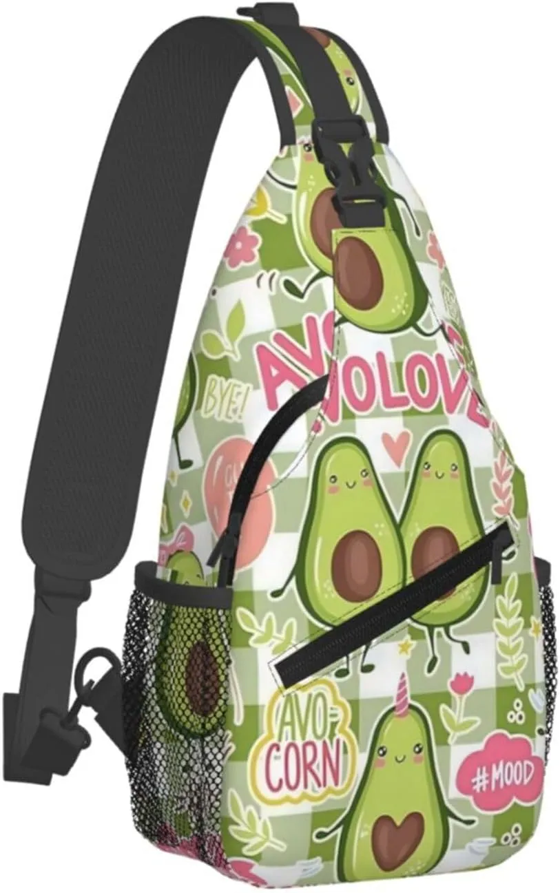 Lemon Lemon Slices Crossbody Bag Adjustable Sling Bag Casual Chest Bags Travel Shoulder Backpack