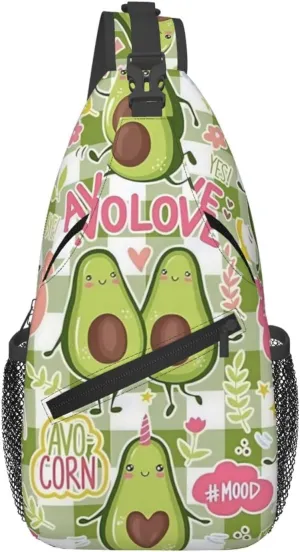Lemon Lemon Slices Crossbody Bag Adjustable Sling Bag Casual Chest Bags Travel Shoulder Backpack