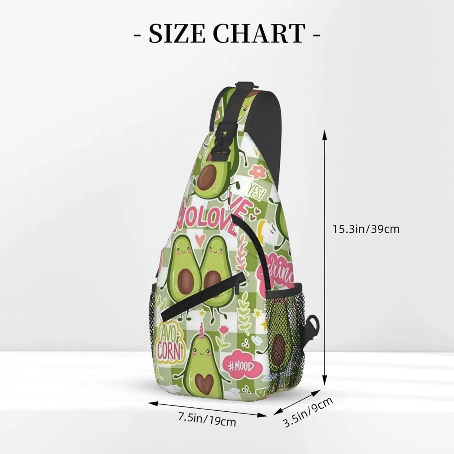 Lemon Lemon Slices Crossbody Bag Adjustable Sling Bag Casual Chest Bags Travel Shoulder Backpack