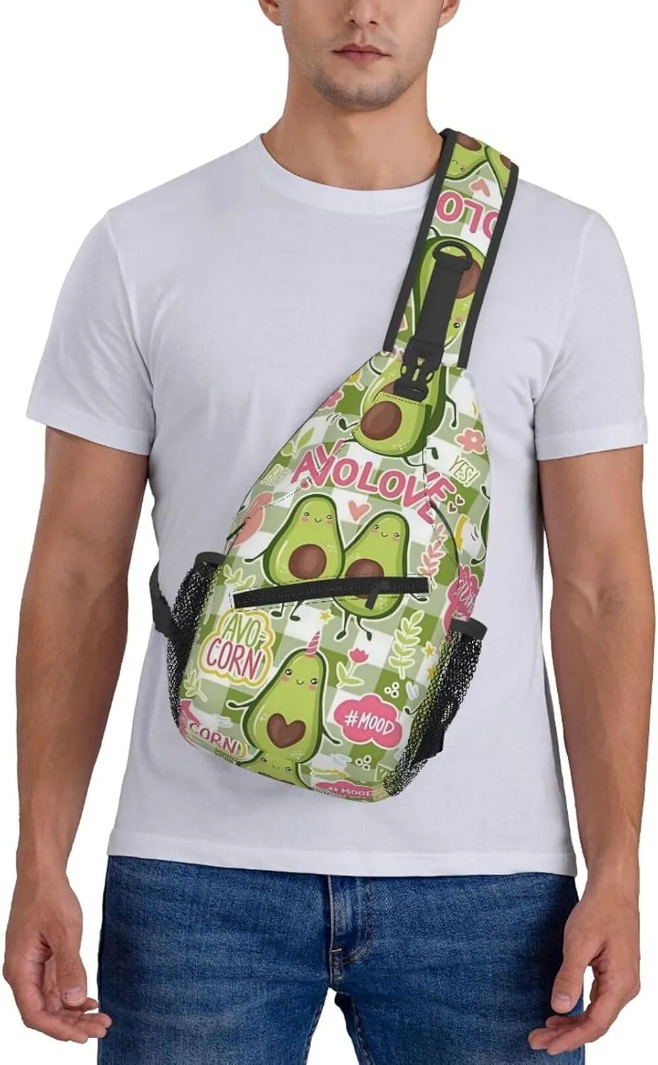 Lemon Lemon Slices Crossbody Bag Adjustable Sling Bag Casual Chest Bags Travel Shoulder Backpack
