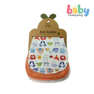 Little Sprout 2pcs Burp Buddies - Animal
