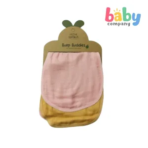 Little Sprout 2pcs Burp Buddies Bamboo - Yellow
