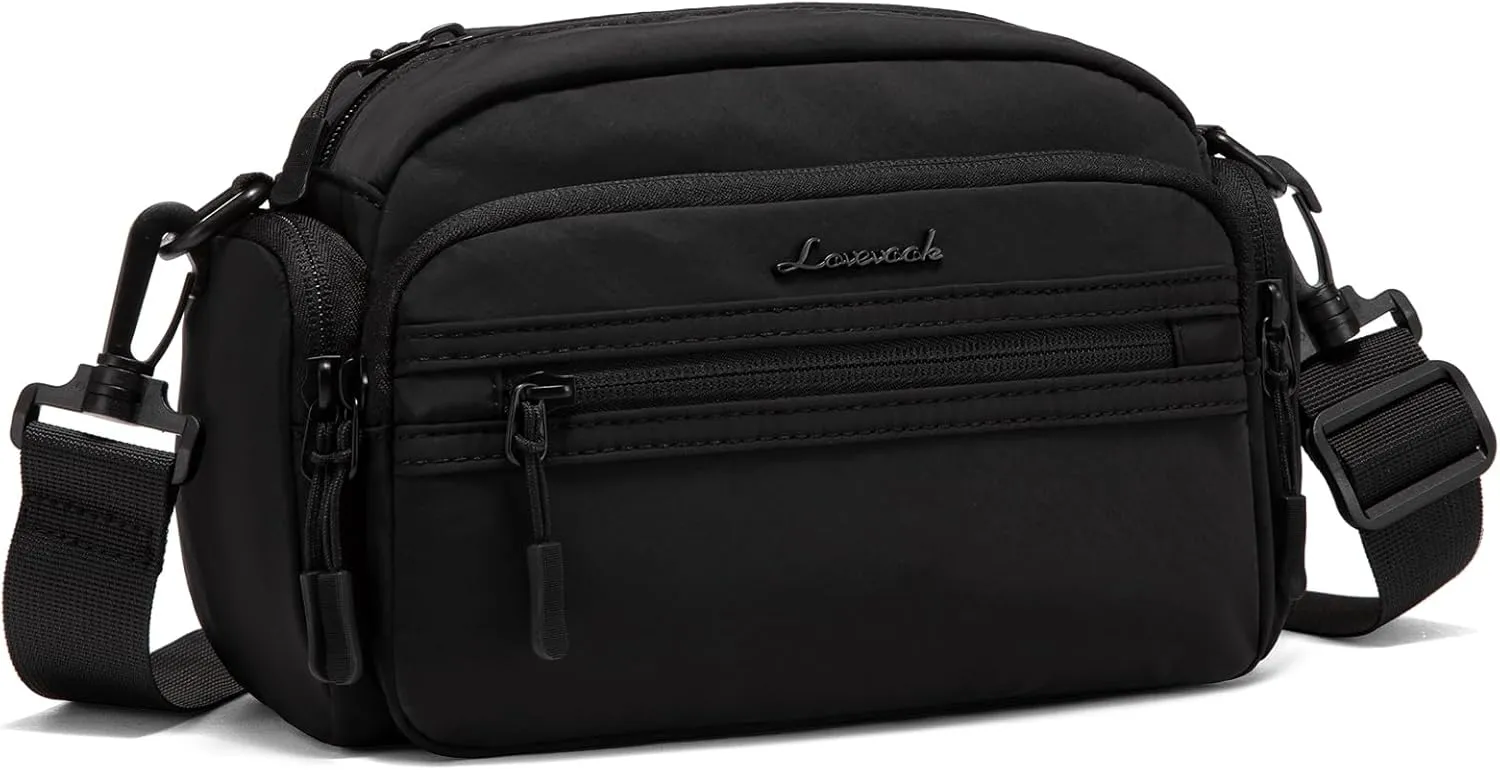 LOVEVOOK Crossbody Bag for Women, Multi-Pockets Purse, Nylon Shoulder Handbags, Water-Resistant & Lightweight