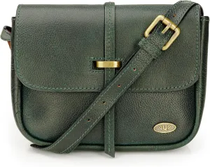 LUXEORIA Genuine Leather Crossbody Bags for Women, Small Travel Purses, Mobile & Credit Card Pockets with Adjustable Strap