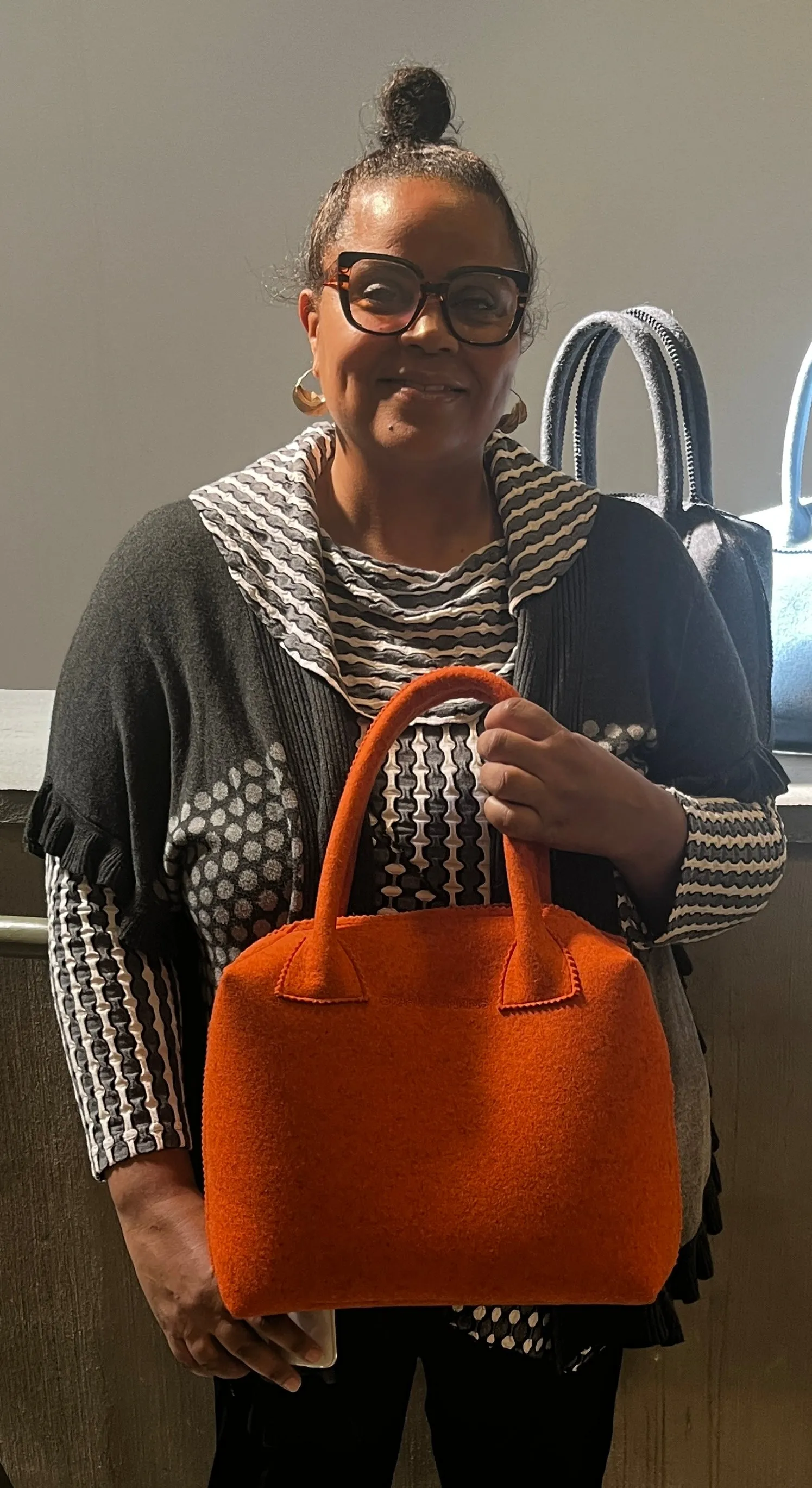 Luxury Burnt Orange Handbag