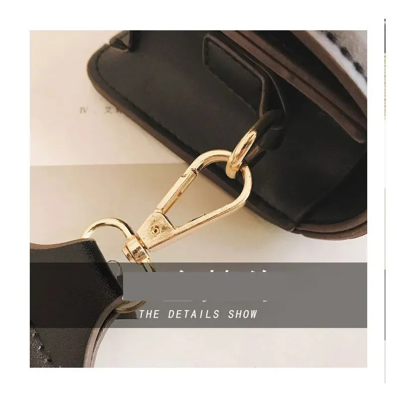 Luxury Casual Letter Wide Strap Shoulder Bag