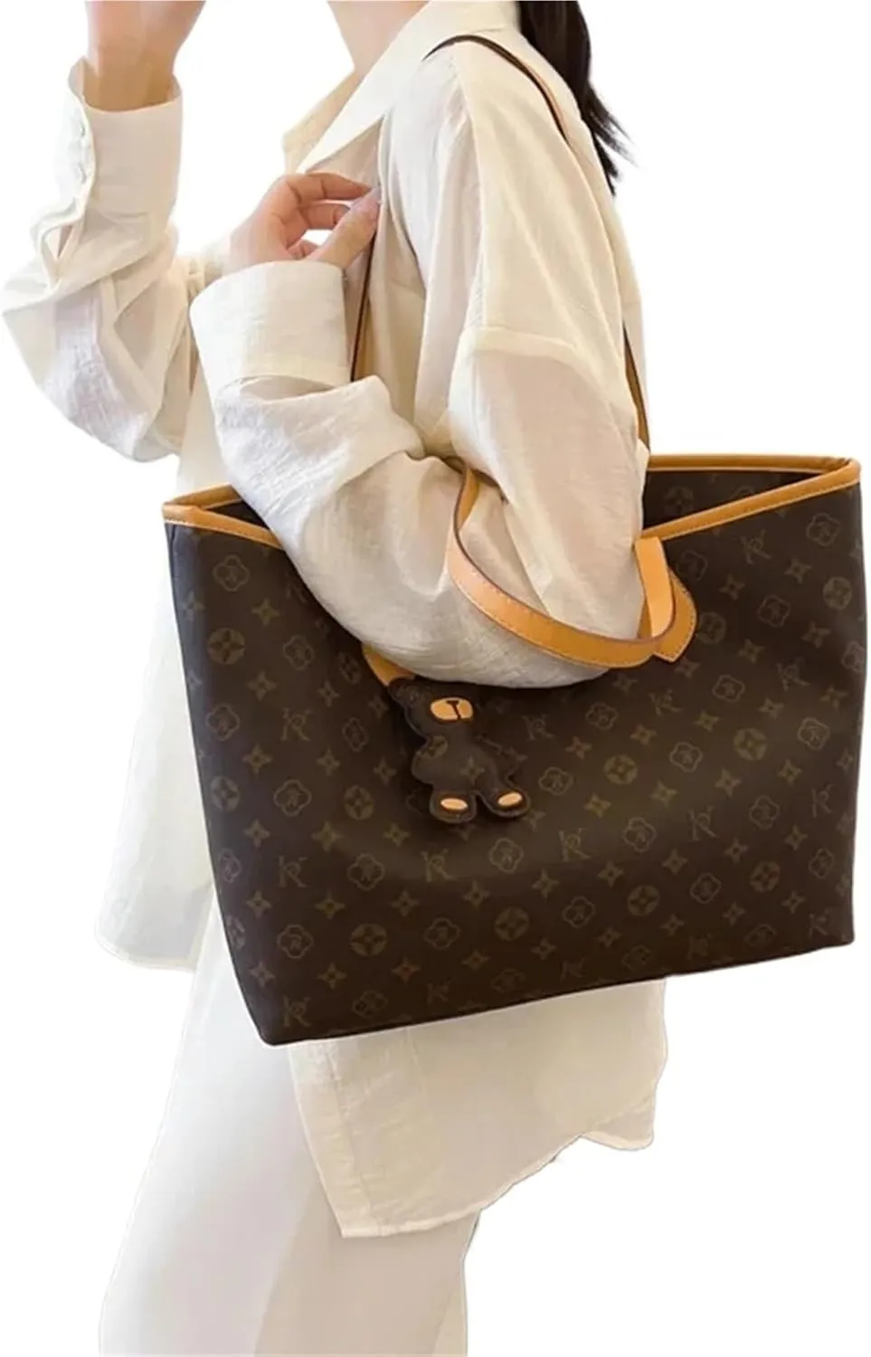 Luxury High Capacity Tote Bags for Women Soft Leather Shoulder Bag Designer Female Casual Shopping Handbag Sac