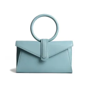 Luxury Ring Top Genuine Leather Handbag
