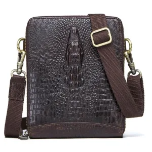 Men Vintage Leather Messenger Bag