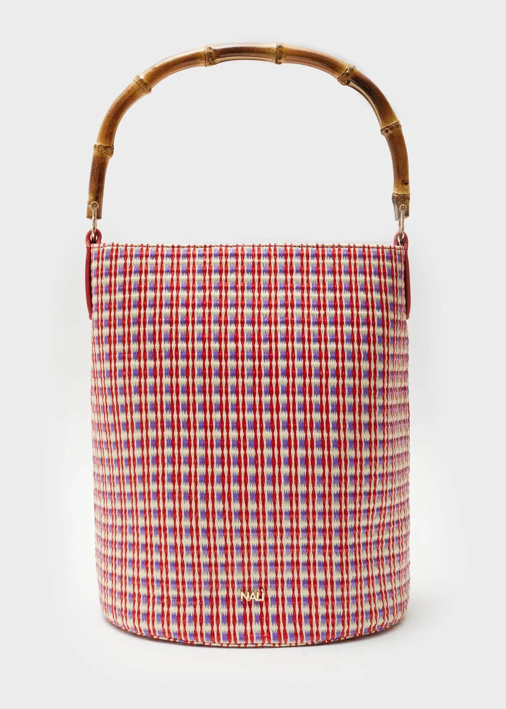 Mia Bamboo Handle Bucket Bag