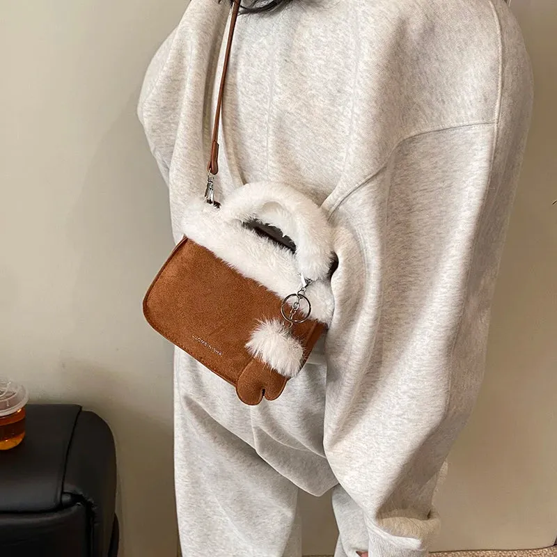 Mini Faux Fur Soft Handbags