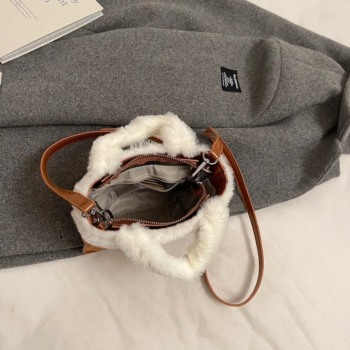 Mini Faux Fur Soft Handbags