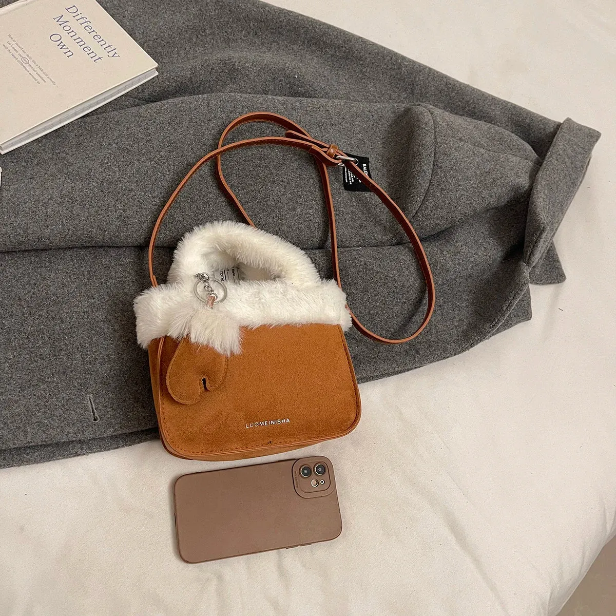 Mini Faux Fur Soft Handbags