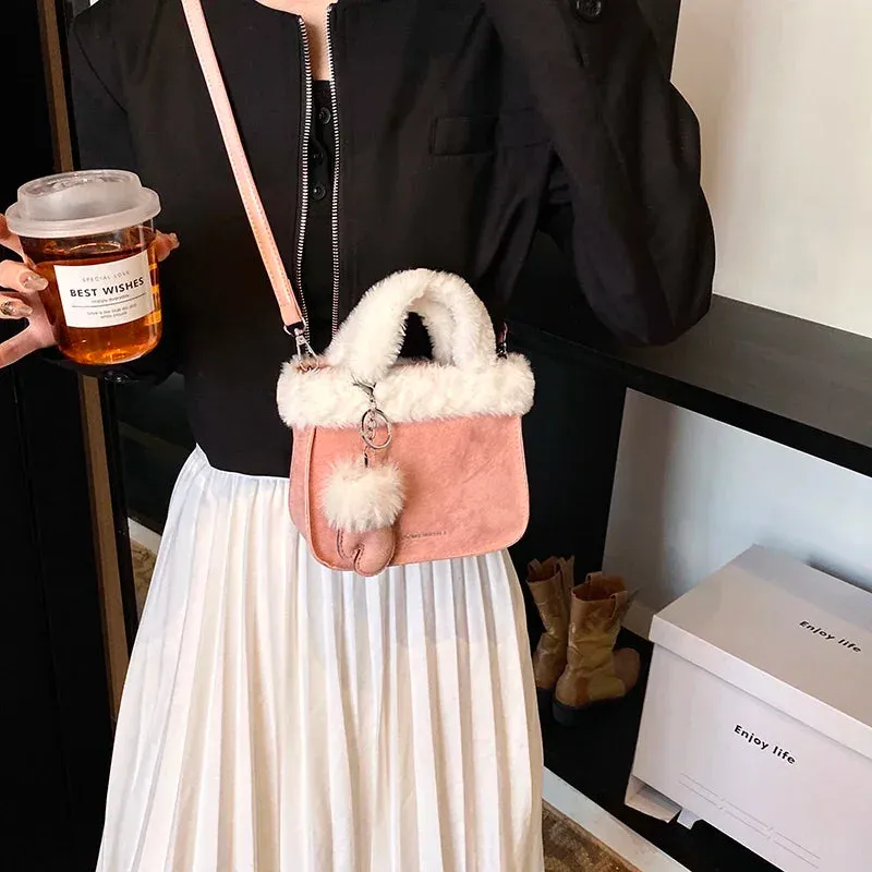 Mini Faux Fur Soft Handbags