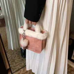 Mini Faux Fur Soft Handbags