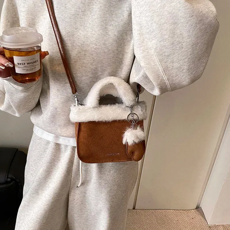 Mini Faux Fur Soft Handbags