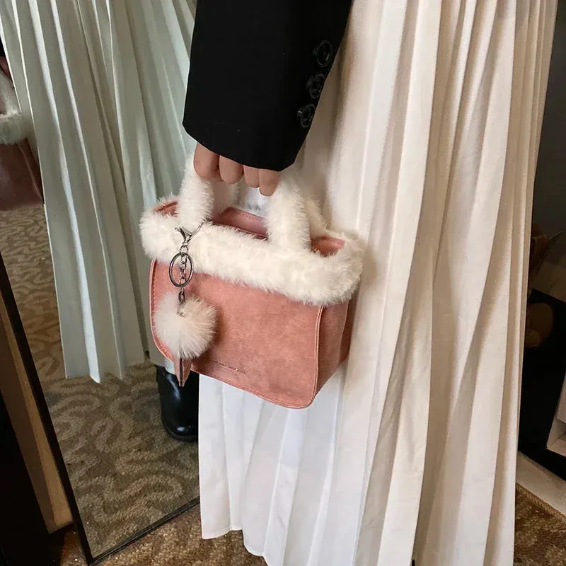 Mini Faux Fur Soft Handbags