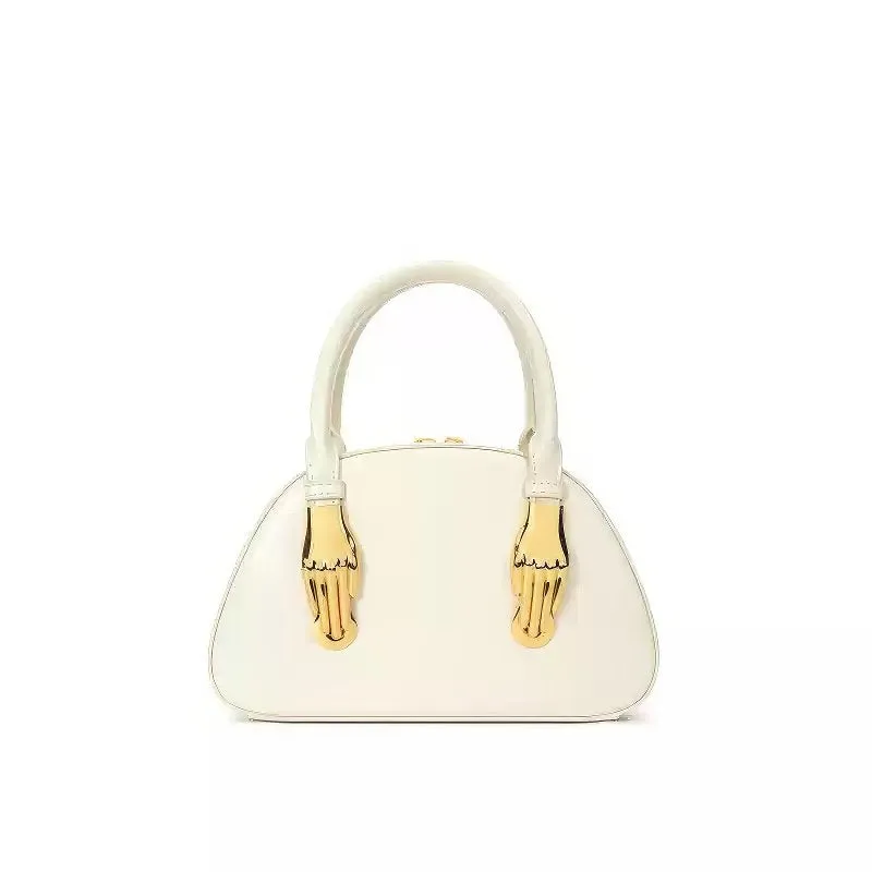 Mini Leather Top Handle Bag with Timeless Designer Appeal