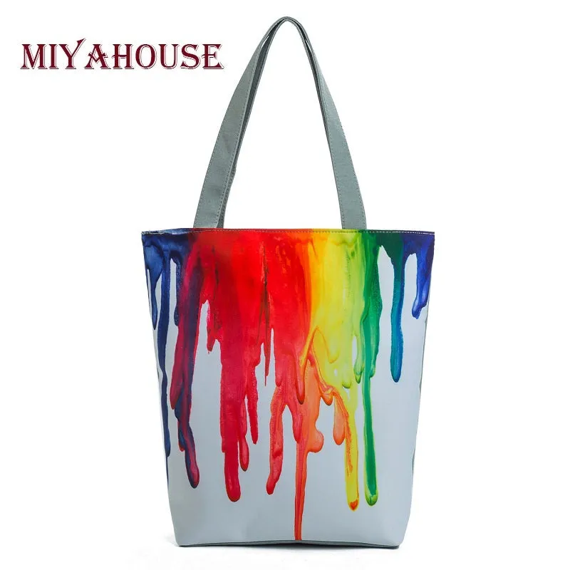 Miyahouse Vintage Floral Design Flower Handbag
